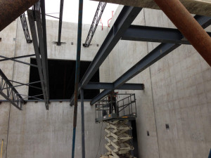 Structural steel fabrication and erection of tilt up building in Richmond