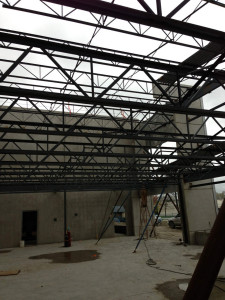 Structural steel was fabricated in the shop located in Surrey, BC